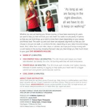 Walking for Weight Loss, Wellness and Energy DVD - Walk at Home Low Impact Aerobic Workout