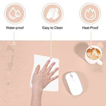 TOWWI Dual Sided Desk Pad - Large Waterproof Blotter