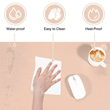 TOWWI Dual Sided Desk Pad - Large Waterproof Blotter