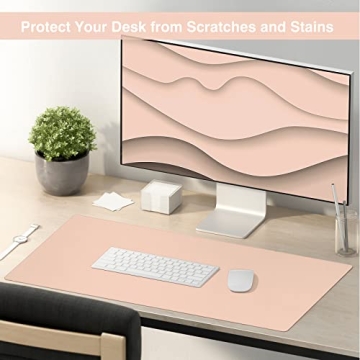 TOWWI Dual Sided Desk Pad - Large Waterproof Blotter