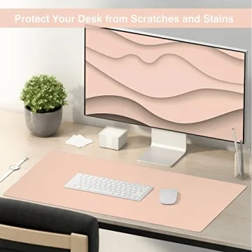 TOWWI Dual Sided Desk Pad - Large Waterproof Blotter
