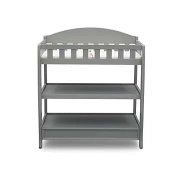Delta Children Infant Changing Table with Pad, Grey