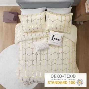 Stylish Intelligent Design Raina Comforter Set, Soft Microfiber