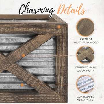 Durable Autumn Alley Napkin Holder for Farmhouse Style