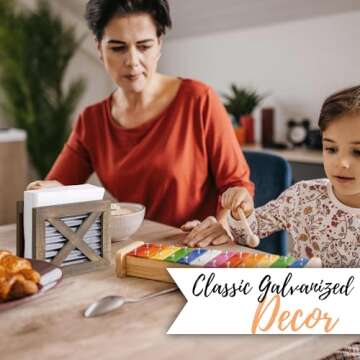 Durable Autumn Alley Napkin Holder for Farmhouse Style