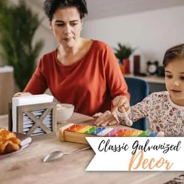 Durable Autumn Alley Napkin Holder for Farmhouse Style