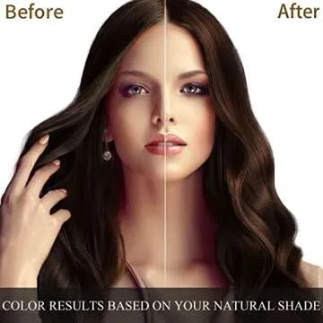 Ivnil Meidu Dark Brown Hair Dye Shampoo for Gray Coverage