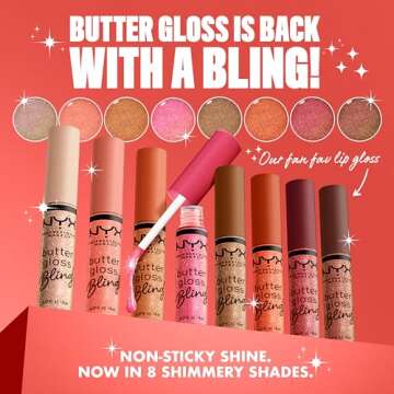 NYX Butter Gloss Bling - Non-Sticky Lip Gloss