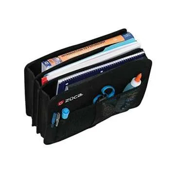 Zuca Business Backpack with Protected Laptop Compartment and Removable Expanding Document Organizer (Black)