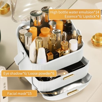 Stylish CANITORON Makeup Organizer for Elegant Storage