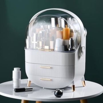 Stylish CANITORON Makeup Organizer for Elegant Storage