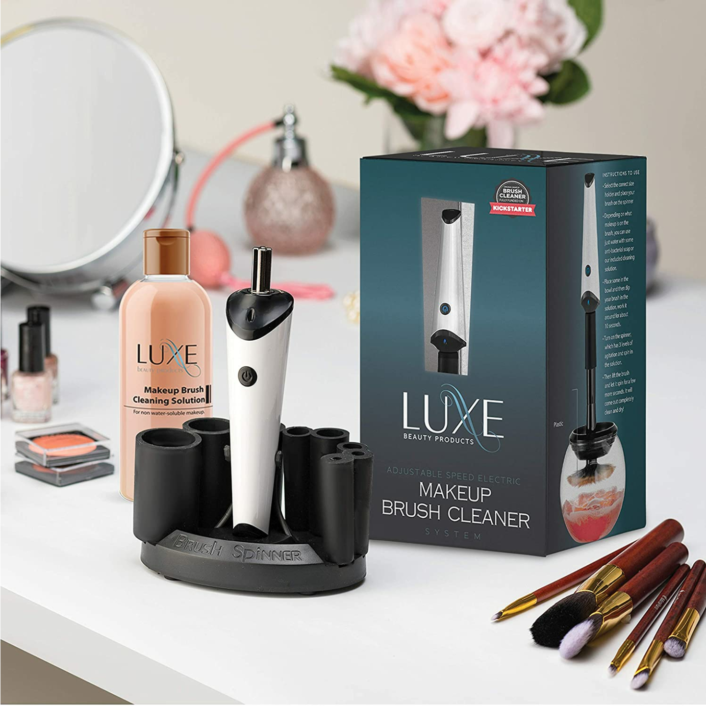Electric Makeup Brush Cleaner – Luxe and Convenient