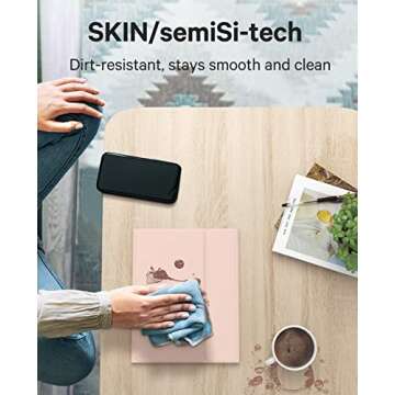 GreenLaw for iPad Pro 11 inch Case with Keyboard, for iPad Pro 11 (4th/3rd/2nd/1st Gen) & iPad Air 11(M2,2024) & 5th/4th Gen, Stain Resistant Cover, 7-Color Backlit, Smart Touchpad, Rose Gold