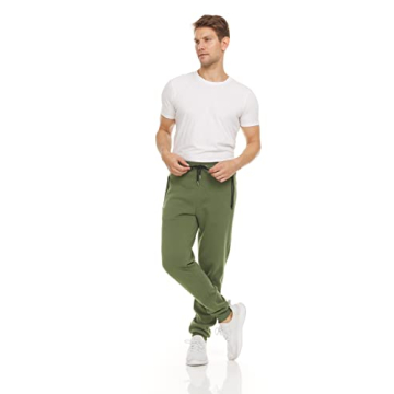 Mens Fleece Jogger Sweatpants 3 Pack with Pockets