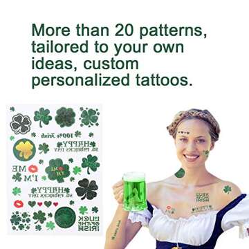 St. Patrick's Day Accessories Set - 41 Pieces Party Supplies with Glasses, Necklaces, Mustaches, Bra...