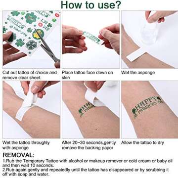 St. Patrick's Day Accessories Set - 41 Pieces Party Supplies with Glasses, Necklaces, Mustaches, Bracelets, Tattoos, Hat Headband - St. Paddy's Day Decorations