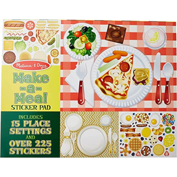 Melissa & Doug Make-a-Meal Sticker Pad - Creative Fun