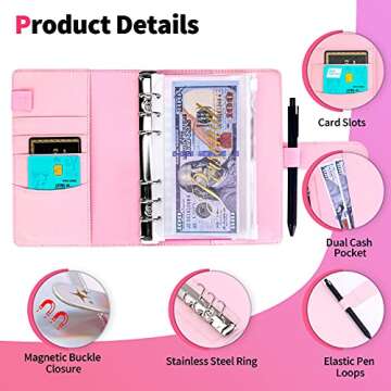 Budget Binder with Cash Envelopes, Money Saving Binder, Cash Envelopes for Budgeting, Money Organizer for Cash, Budget Binder for Saving Money