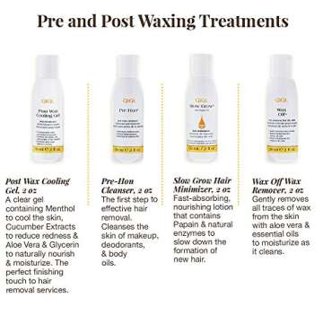 GiGi Hemp Wax Microwave Formula Hair Removal System, Fast, Gentle, and Effective