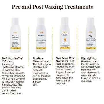 GiGi Hemp Wax Microwave Formula Hair Removal System, Fast, Gentle, and Effective