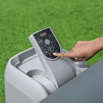 Relax in Coleman Inflatable Outdoor Hot Tub with Jets