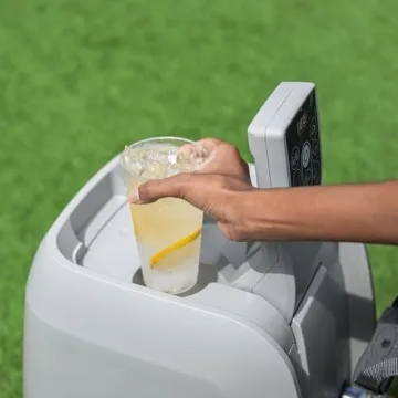 Relax in Coleman Inflatable Outdoor Hot Tub with Jets