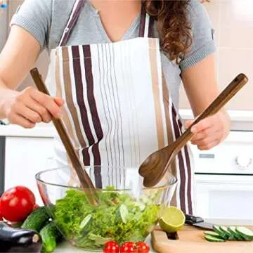 Wooden Heart Spoons - Heart Shaped Wooden Spoon Kitchenware for Cooking with Love, Unique Mother's Day Gifts for Cooks Hostesses Mom Grandma Wife Weddings House Warming Kitchen Accessories (1 PC)