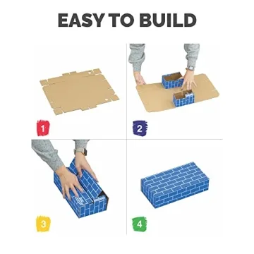 Bankers Box Cardboard Building Blocks for Creative Kids