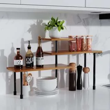 Ollieroo Kitchen Shelf Organizer - Space Saving & Versatile