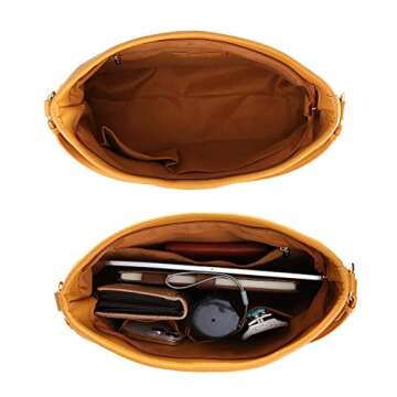 Montana West Soft Hobo Bags for Women Purses and Handbags Top Handle Shoulder Bags with Adjustable Guitar Strap MWC-085BYL