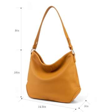 Montana West Soft Hobo Bags for Women Purses and Handbags Top Handle Shoulder Bags with Adjustable Guitar Strap MWC-085BYL