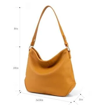 Montana West Soft Hobo Bags for Women Purses and Handbags Top Handle Shoulder Bags with Adjustable Guitar Strap MWC-085BYL