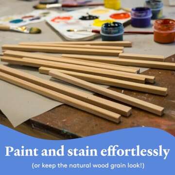 DIY Square Dowel Rods 3/8-inch x 48 by Woodpeckers