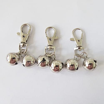 JANEMO Mini Brass Dog Collar Bell for Cats and Dogs