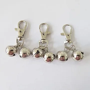 JANEMO Mini Brass Dog Collar Bell for Cats and Dogs