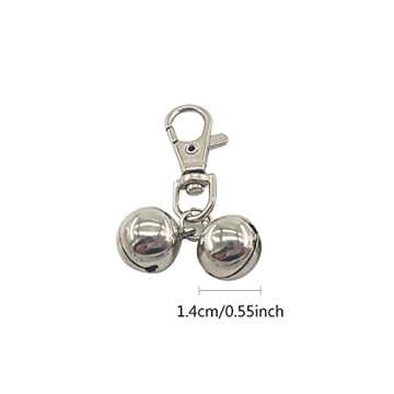 JANEMO Mini Brass Dog Collar Bell for Cats and Dogs