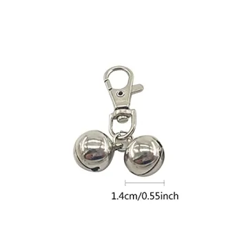 JANEMO Mini Brass Dog Collar Bell for Cats and Dogs