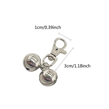 JANEMO Mini Brass Dog Collar Bell for Cats and Dogs