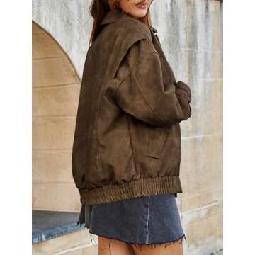 Tankaneo Womens Trendy Oversized Leather Jacket 2025