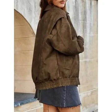 Tankaneo Womens Trendy Oversized Leather Jacket 2025