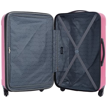 Travelers Club Midtown Bubble Gum Luggage Set - 4 Pieces