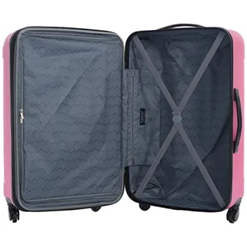 Travelers Club Midtown Bubble Gum Luggage Set - 4 Pieces