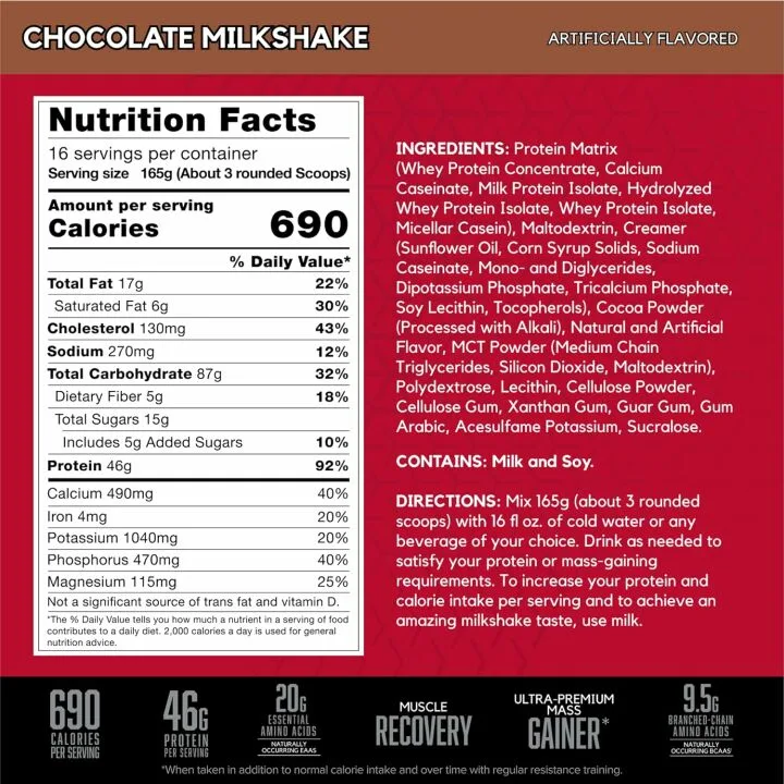 BSN TRUE-MASS Weight Gainer for Ultimate Mass Support