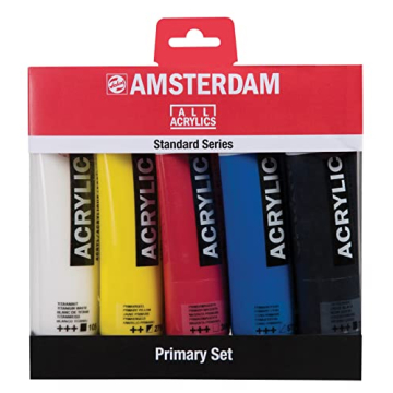 Amsterdam Standard Series Acrylic Paint Primary Set 5x120ml