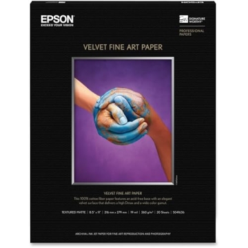 Epson Velvet Fine Art Paper for Vibrant Prints