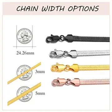 Gold Flat Chain Choker Necklace for Stylish Women