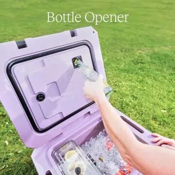 BrüMate BrüTank 35qt Wheeled Hard Cooler with Built-in Drink Dispenser Tank and Tap | Perfect for Beach, Tailgating, Drinks, Camping, Sports Games, Parties and More (Neon Pink)