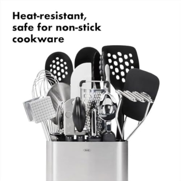 OXO Good Grips 15-Piece Everyday Kitchen Utensil Set, Silver