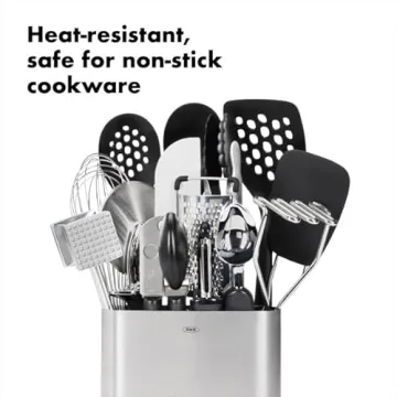 OXO Good Grips 15-Piece Everyday Kitchen Utensil Set, Silver