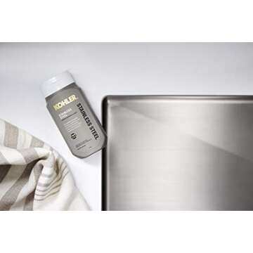 Kohler K-23729-NA Stainless Steel Cleaner, 8 FL Oz
